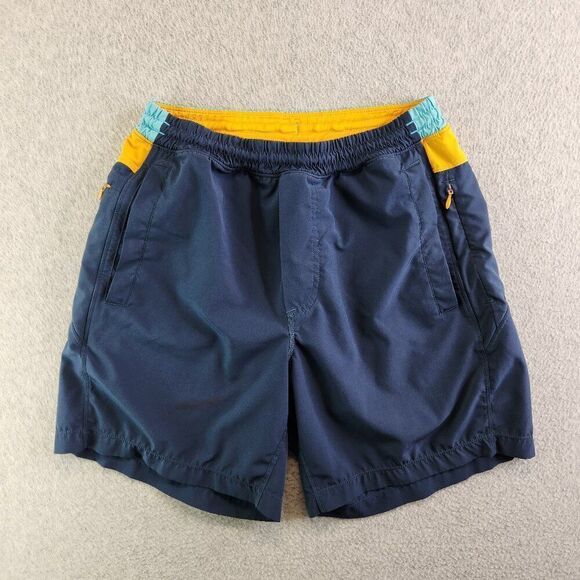 Birddogs Shorts Mens S Blue Yellow Boomstick Anti Chafe Boxer Brief Lined 7" - Picture 1 of 16